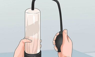 Vacuum pump for penis enlargement
